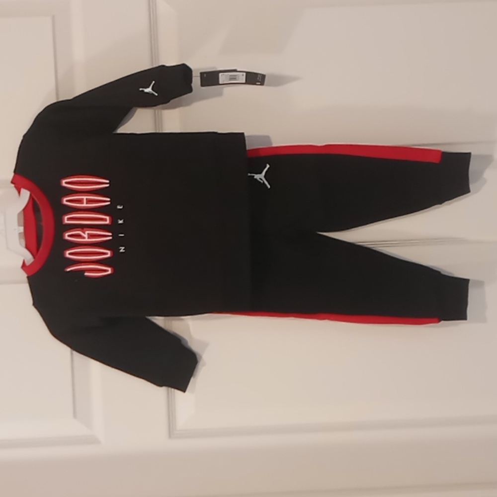 Jordan 2 pc boys cozy warm fleece ensemble new with tags size 18 months
